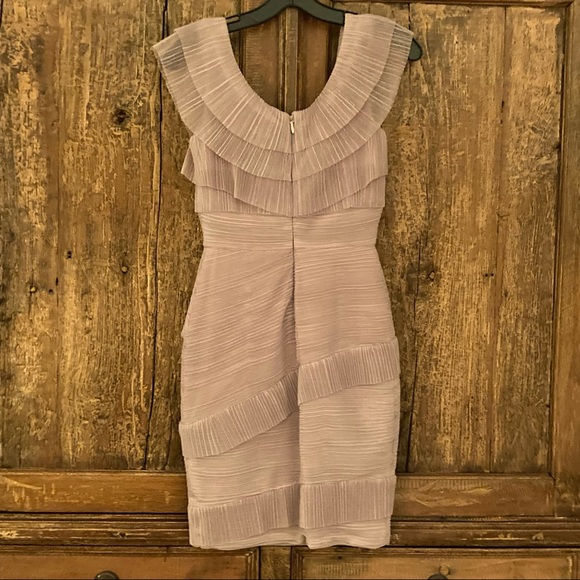 GORGEOUS BCBG MAX AZRIA TAUPE COCKTAIL DRESS—LIKE-NEW, WORN ONCE! - Picture 2 of 7